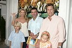 Jack Cook, Christie Brinkley, Jeff Clark,Sailor Cook, and Peter Cook  at the RIDING GIANTS movie premiere on July 2, 2004 at the Southampton Cinema in Southampton, N.Y.<br>photo by Rob Rich copyright 2004 516-676-3939 robwayne1@aol.com