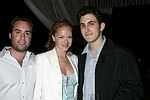 Chris Barish, Michelle Manning, and Nick Raynes  at the after party for the movie premiere of 'RIDING GIANTS' at the Southampton home of Andrew Rosen on 7-2-04<br>photo by Rob Rich copyright 2004  516-676-3939