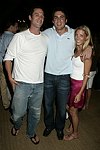 Eric Richma, Fabian Basabe,and Morgan Gold  at the after party for the movie premiere of 'RIDING GIANTS' at the Southampton home of Andrew Rosen on 7-2-04<br>photo by Rob Rich copyright 2004  516-676-3939