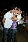 Fabian Basabe and Amanda Richman at the after party for the movie premiere of 'RIDING GIANTS' at the Southampton home of Andrew Rosen on 7-2-04<br>photo by Rob Rich copyright 2004  516-676-3939