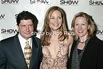 Michael McGrath (plays Chick Clark in Wonderful Town)<br>Jennifer Westfeldt, and  Kathleen Marshall (director - Wonderful Town) at the First Annual &quotShow People&quot Tony Awards Party<br>May 24, 2004 - Gotham Hall<br>New York City<br>photo by Rob Rich copyright 2004<br>516-676-3939<br>robwayne1@aol.com