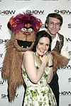 Trekkie Monster, Stephanie D'Abruzzo and Rick Lyon at the First Annual &quotShow People&quot Tony Awards Party<br>May 24, 2004 - Gotham Hall<br>New York City<br>photo by Rob Rich copyright 2004<br>516-676-3939<br>robwayne1@aol.com