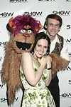 Trekkie Monster, Stephanie D'Abruzzo and Rick Lyon at the First Annual &quotShow People&quot Tony Awards Party<br>May 24, 2004 - Gotham Hall<br>New York City<br>photo by Rob Rich copyright 2004<br>516-676-3939<br>robwayne1@aol.com