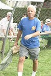 Mark Green at the Artist and Writer's Annual Softball game in Easthampton on 8-21-04.  photo by Rob Rich copyright 2004 516-676-3939  robwayne1@aol.com
