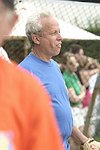 Mark Green at the Artist and Writer's Annual Softball game in Easthampton on 8-21-04.  photo by Rob Rich copyright 2004 516-676-3939  robwayne1@aol.com