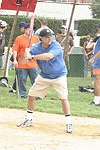 Stewart Lane at the Artist and Writer's Annual Softball game in Easthampton on 8-21-04.  photo by Rob Rich copyright 2004 516-676-3939  robwayne1@aol.com