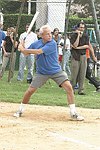 Mark Green at the Artist and Writer's Annual Softball game in Easthampton on 8-21-04.  photo by Rob Rich copyright 2004 516-676-3939  robwayne1@aol.com