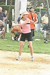 Ann Liguori at the Artist and Writer's Annual Softball game in Easthampton on 8-21-04.  photo by Rob Rich copyright 2004 516-676-3939  robwayne1@aol.com