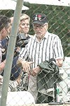 Eli Wallach at the Artist and Writer's Annual Softball game in Easthampton on 8-21-04.  photo by Rob Rich copyright 2004 516-676-3939  robwayne1@aol.com