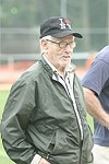 Eli Wallach at the Artist and Writer's Annual Softball game in Easthampton on 8-21-04.  photo by Rob Rich copyright 2004 516-676-3939  robwayne1@aol.com